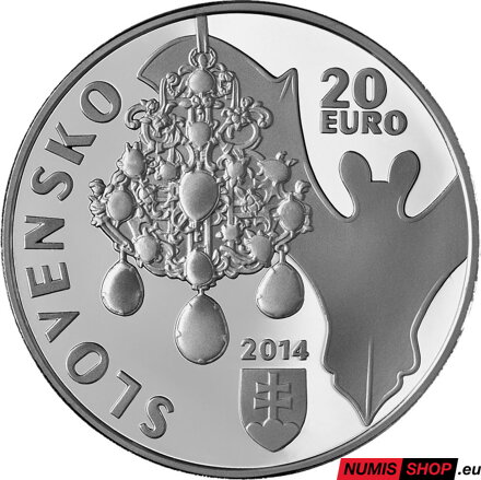 20 eur Slovensko 2014 - Dubnícke bane - PROOF