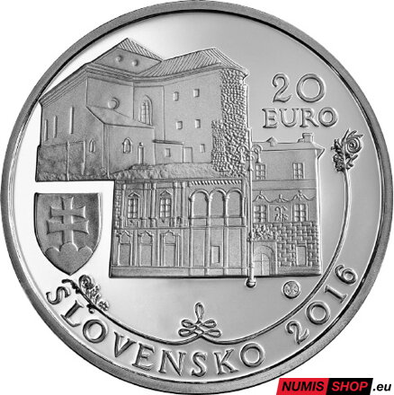20 eur Slovensko 2016 - Pamiatková rezervácia Banská Bystrica - PROOF