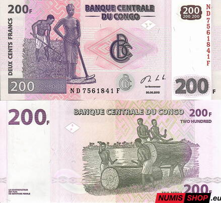 Kongo - 200 frankov - 2013 - UNC