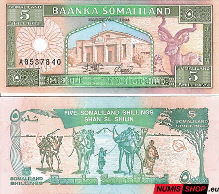 Somaliland - 5 shillings - 1994