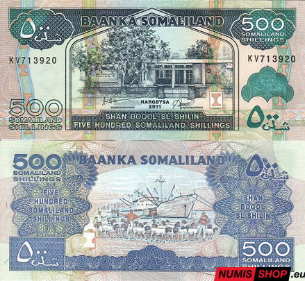 Somaliland - 500 shillings - 2011