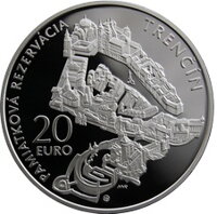 20 eur Slovensko 2012 - Pamiatková rezervácia Trenčín - PROOF