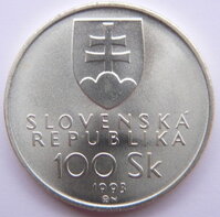 100 Sk Slovensko 1993 - Vznik SR - BK