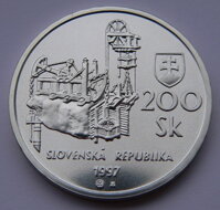 200 Sk Slovensko 1997 - Banská Štiavnica - PROOF