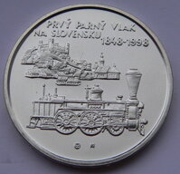 200 Sk Slovensko 1998 - Parný vlak - PROOF