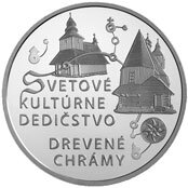 10 eur Slovensko 2010 - Drevené chrámy - PROOF