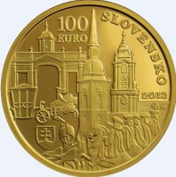 100 eur Slovensko 2012 - Korunovácia Karola III.