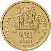 100 eur Slovensko 2010 - Drevené chrámy