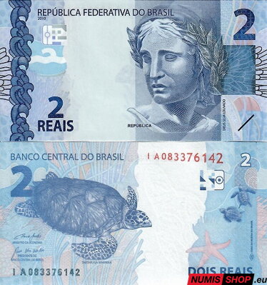 Brazília - 2 reais - 2010 - UNC