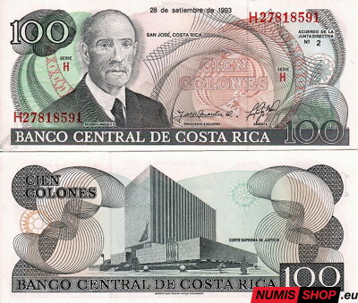 Kostarika - 100 colones - 1993 - UNC