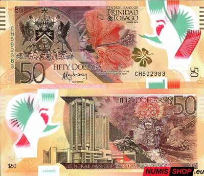 Trinidad a Tobago - 50 dollars - 2015 - polymer - UNC
