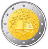 Portugalsko 2 euro 2007 - Rímska zmluva - UNC