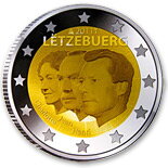 Luxembursko 2 euro 2011 - 50. výročie vymenovania Jeana - UNC