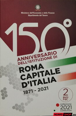 Taliansko 2 euro 2021 - Vznik Ríma - COIN CARD