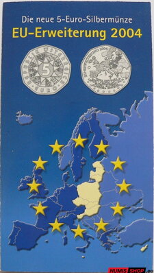 5 eur Rakúsko 2004 - Rozšírenie EÚ - folder