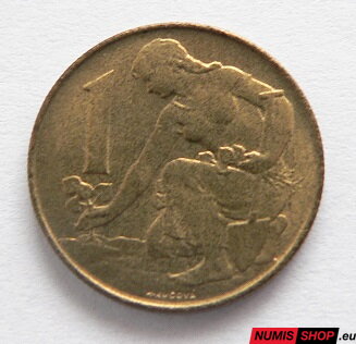 1 koruna - Československo - 1975