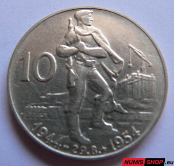10 Kčs ČSR 1954 - SNP