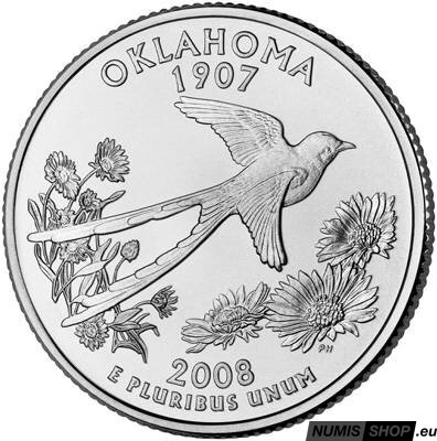 USA Quarter 2008 - Oklahoma - P - UNC