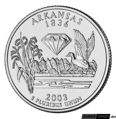 USA Quarter 2003 - Arkansas - D - UNC