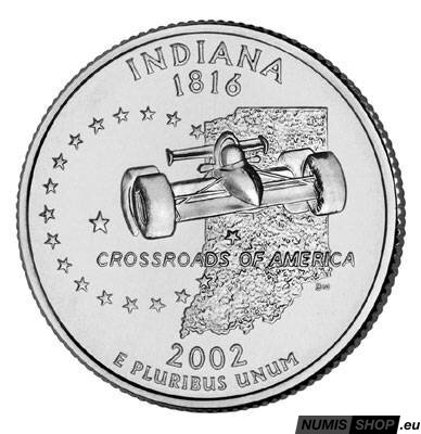 USA Quarter 2002 - Indiana - P - UNC