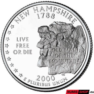 USA Quarter 2000 - New Hampshire - D - UNC