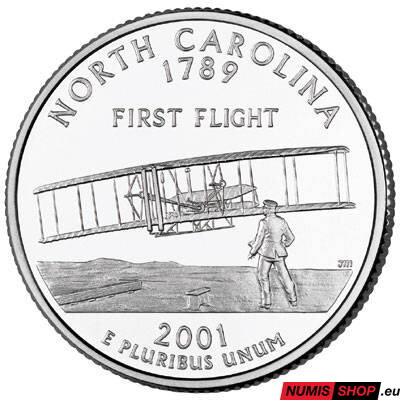 USA Quarter 2001 - North Carolina - P - UNC