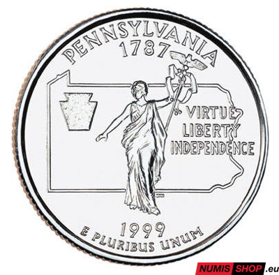 USA Quarter 1999 - Pennsylvania - D - UNC