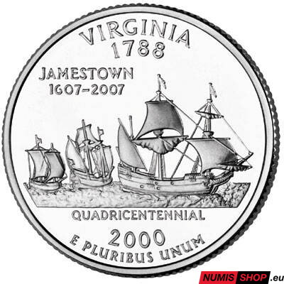 USA Quarter 2000 - Virginia - P - UNC