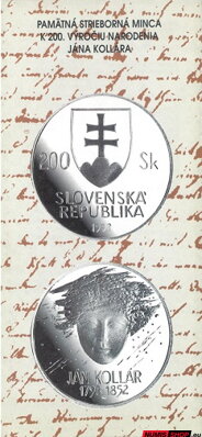 200 Sk Slovensko 1993 - Kollár - leták