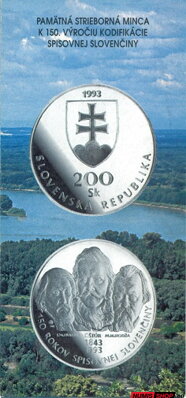 200 Sk Slovensko 1993 - Slovenčina - leták