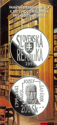 200 Sk Slovensko 1995 - Šafárik - leták