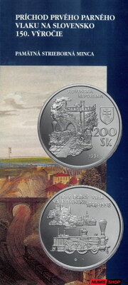 200 Sk Slovensko 1998 - Parný vlak - leták