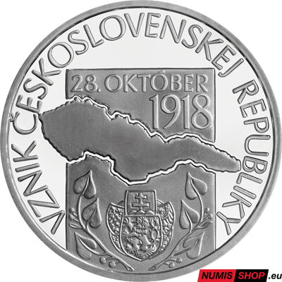 10 eur Slovensko 2018 - 100. výročie vzniku ČSR - PROOF