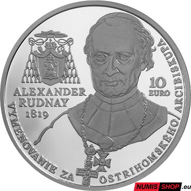 10 eur Slovensko 2019 - Alexander Rudnay - PROOF