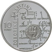 10 eur Slovensko 2011 - Zoborské listiny - BK