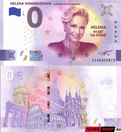 Česká republika - 0 euro souvenir - Helena Vondráčková