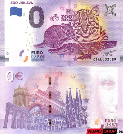 Česká republika - 0 euro souvenir - ZOO Jihlava