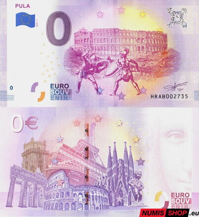 Chorvátsko - 0 euro souvenir - Pula