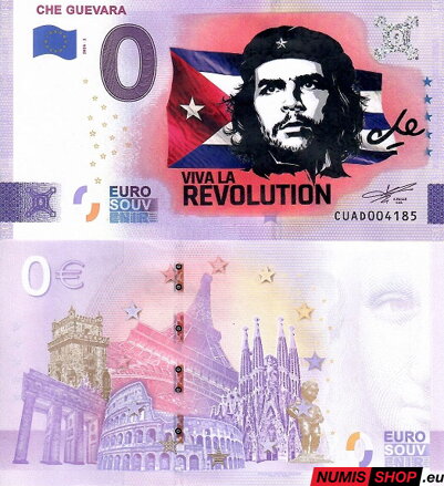 COLOR - 0 euro souvenir - 2025 - Ch Guevara - Viva la revolution