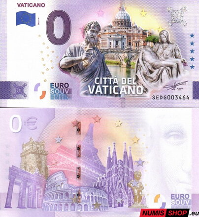 COLOR - 0 euro souvenir - 2025 - Vaticano - Citta del Vaticano