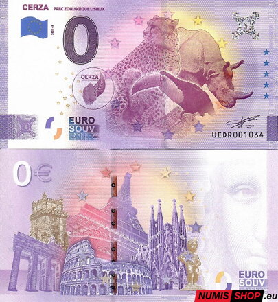 Francúzsko - 0 euro souvenir - Cerza 2022-8