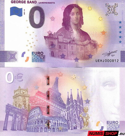 Francúzsko - 0 euro souvenir - George Sand