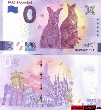 Francúzsko - 0 euro souvenir - Parc Branféré