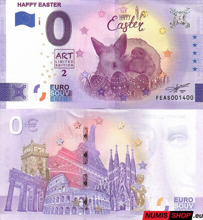 Malta - 0 euro souvenir - Happy Easter