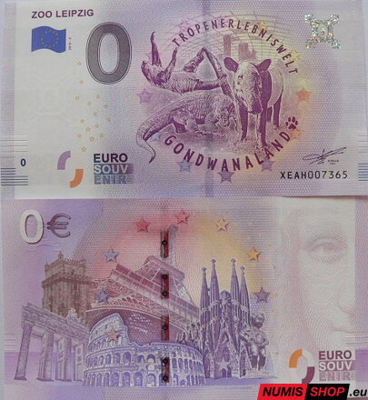 Nemecko - 0 euro souvenir - ZOO Leipzig