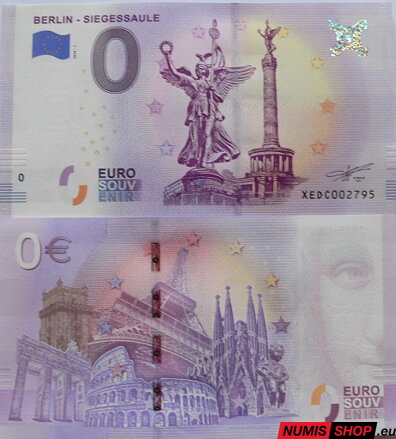 Nemecko - 0 euro souvenir - Berlin - Siegessaule