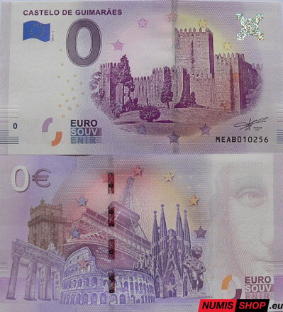 Portugalsko - 0 euro souvenir - Castelo de Guimaraes