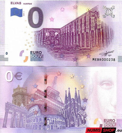 Portugalsko - 0 euro souvenir - Elvas - Alentejo