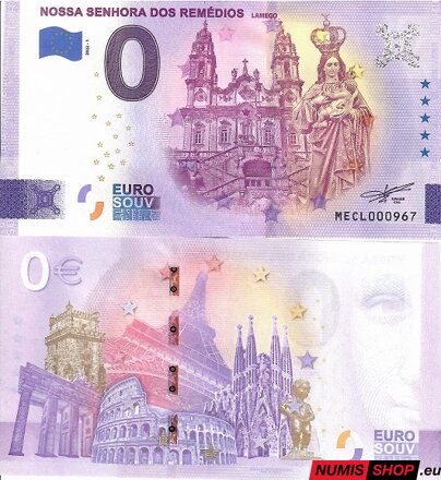 Portugalsko - 0 euro souvenir - Nossa Senhora dos Remédios - Lamego