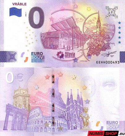 Slovensko - 0 euro souvenir - Vráble - Žitavia